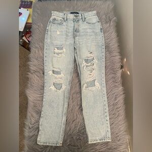 🌹Aeropostale Light Blue Denim Mom Jeans